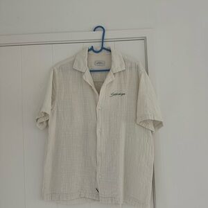 Saturdays New York City Cream Casual Shirt